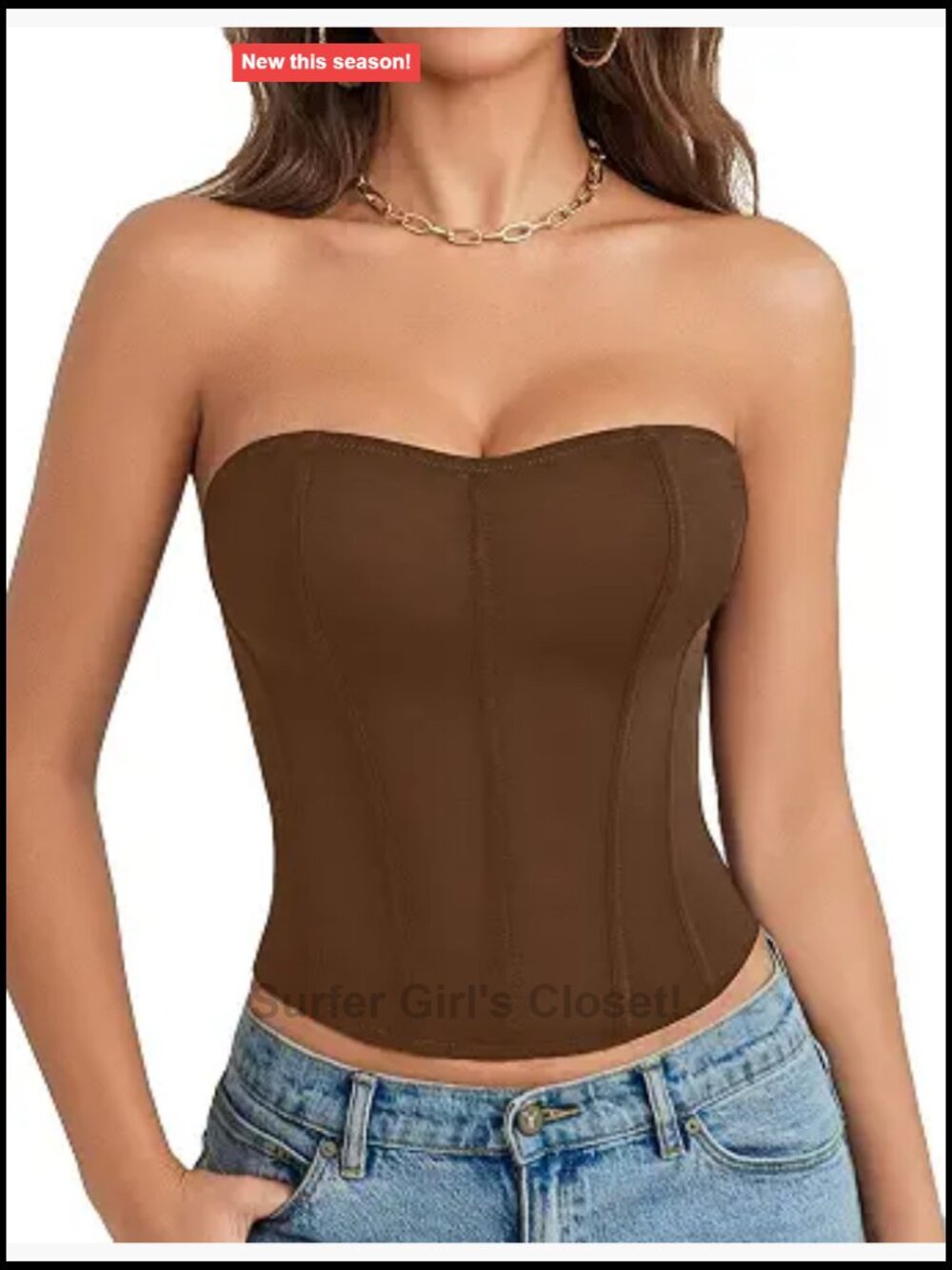 Mesh Strapless Bustier Corset Top Boned Tie Back Shapewear Going Out Party